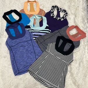 LOT of 7 Lululemon Workout Tank Tops